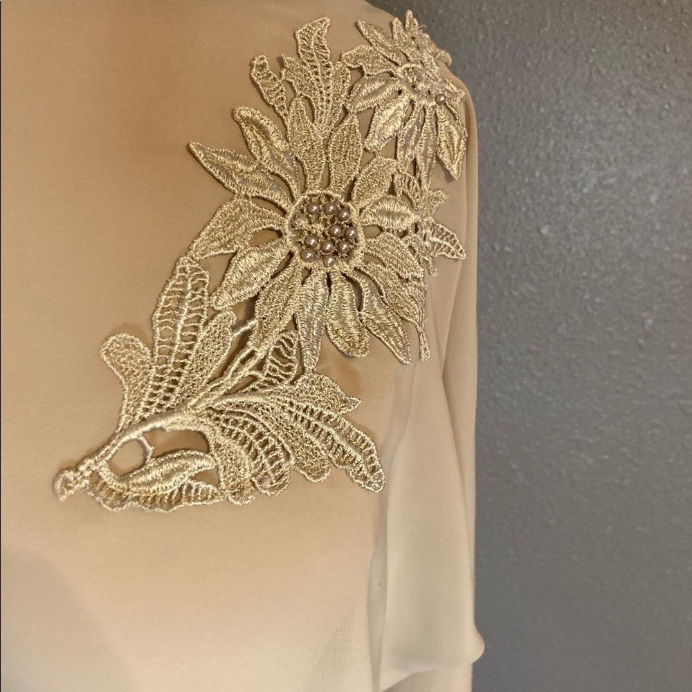Vintage Beige Formal Gown